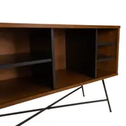 MID CENTURY RACK 1 M X 36 CM - PRETO/NOZES - Foto 7
