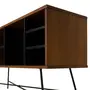 RACK 1,20 M X 36 CM MID CENTURY - PRETO/NOZES - Foto 5