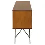 RACK 1,40 M X 36 CM MID CENTURY - PRETO/NOZES - Foto 3