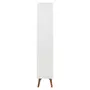 ESTANTE 1 PORTA BASCULANTE 80 CM X 1,70 M ADAMS - BRANCO/NOZES - Foto 5