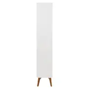 ESTANTE 1 PORTA BASCULANTE 80 CM X 1,70 M ADAMS - BRANCO/NOZES - Foto 5