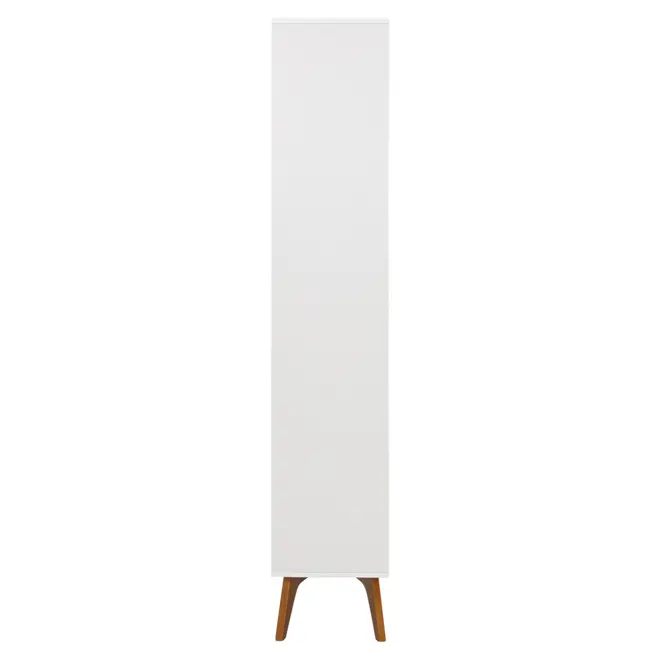 ESTANTE 1 PORTA BASCULANTE 80 CM X 1,70 M ADAMS - BRANCO/NOZES - Foto 5