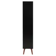 ESTANTE 1 PORTA BASCULANTE 80 CM X 1,70 M ADAMS - PRETO/NOZES - Foto 4