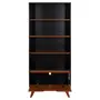 ESTANTE 1 PORTA BASCULANTE 80 CM X 1,70 M ADAMS - PRETO/NOZES - Foto 5