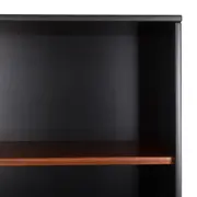 ESTANTE 1 PORTA BASCULANTE 80 CM X 1,70 M ADAMS - PRETO/NOZES - Foto 7
