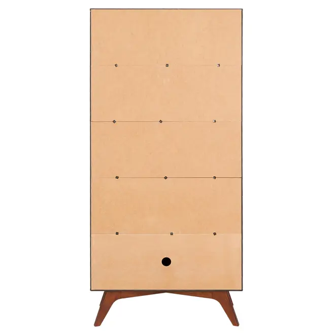 ESTANTE 1 PORTA BASCULANTE 80 CM X 1,70 M ADAMS - PRETO/NOZES - Foto 10