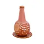 MORINGA COM PRATO 750 ML MÃOS DE BARRO - TERRACOTA/ROSA CLARO - Foto 2