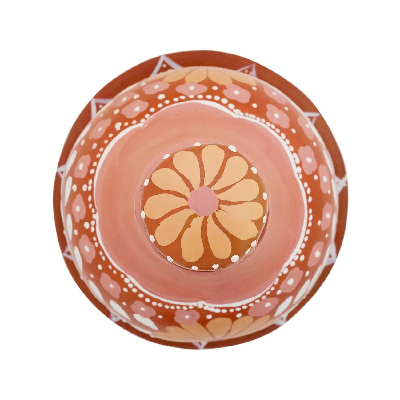 MORINGA COM PRATO 750 ML MÃOS DE BARRO - TERRACOTA/ROSA CLARO - Foto 4