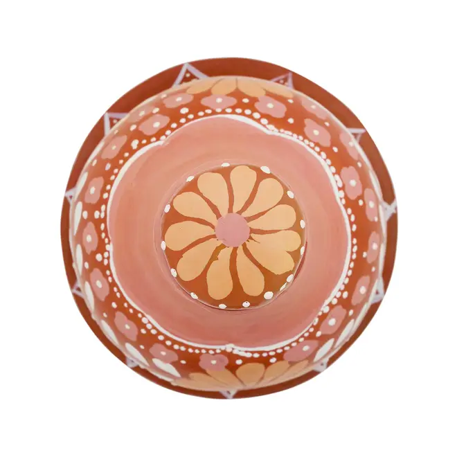 MORINGA COM PRATO 750 ML MÃOS DE BARRO - TERRACOTA/ROSA CLARO - Foto 4