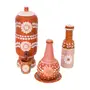 MORINGA COM PRATO 750 ML MÃOS DE BARRO - TERRACOTA/ROSA CLARO - Foto 7