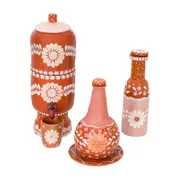MORINGA COM PRATO 750 ML MÃOS DE BARRO - TERRACOTA/ROSA CLARO - Foto 7