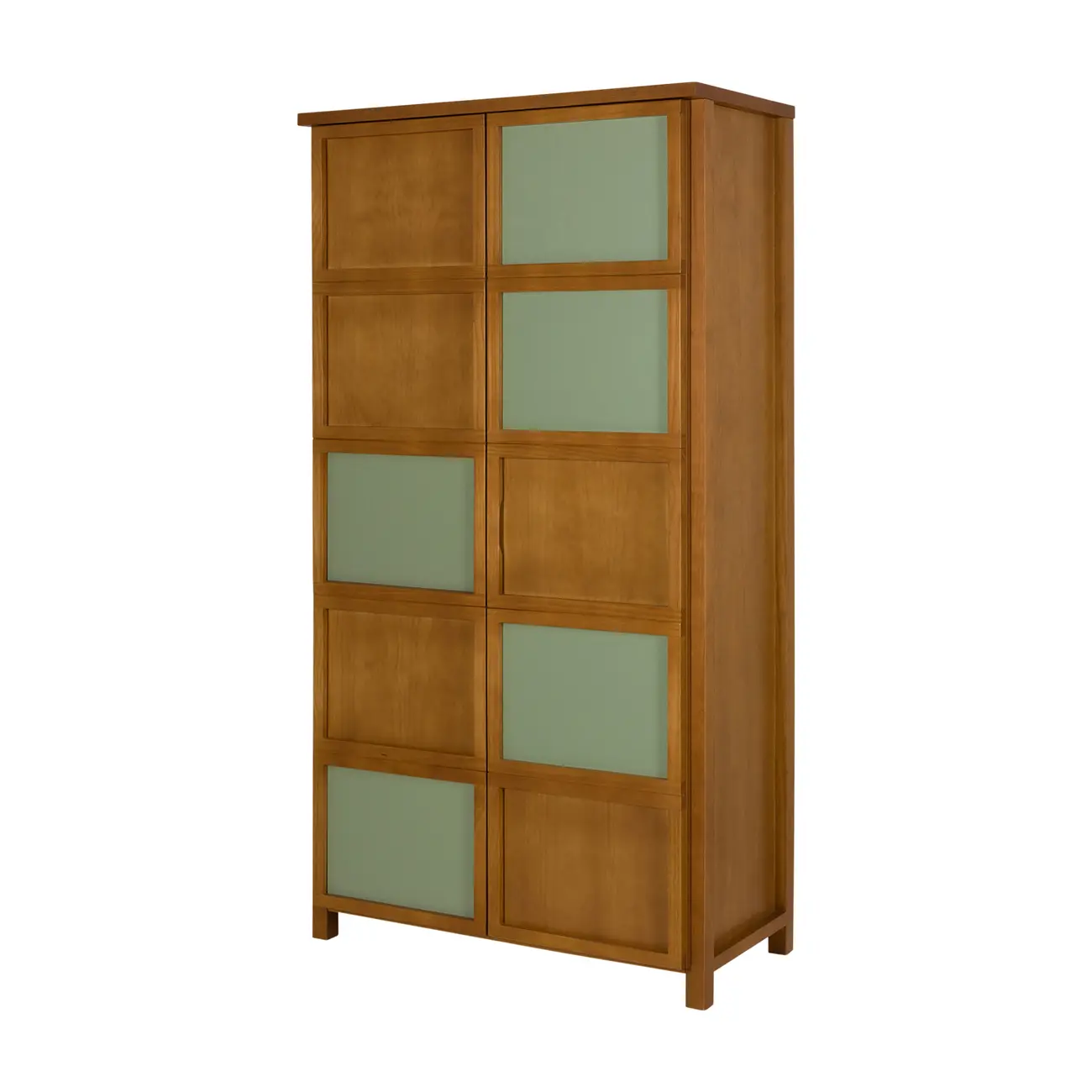 GUARDA-ROUPA 2 PORTAS ARTEIRICE - AMÊNDOA/SÁLVIA - Foto 2