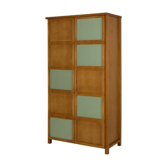 GUARDA-ROUPA 2 PORTAS ARTEIRICE - AMÊNDOA/SÁLVIA - Foto 2