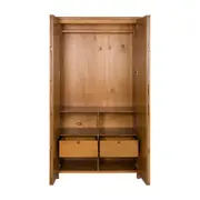 GUARDA-ROUPA 2 PORTAS ARTEIRICE - AMÊNDOA/SÁLVIA - Foto 4