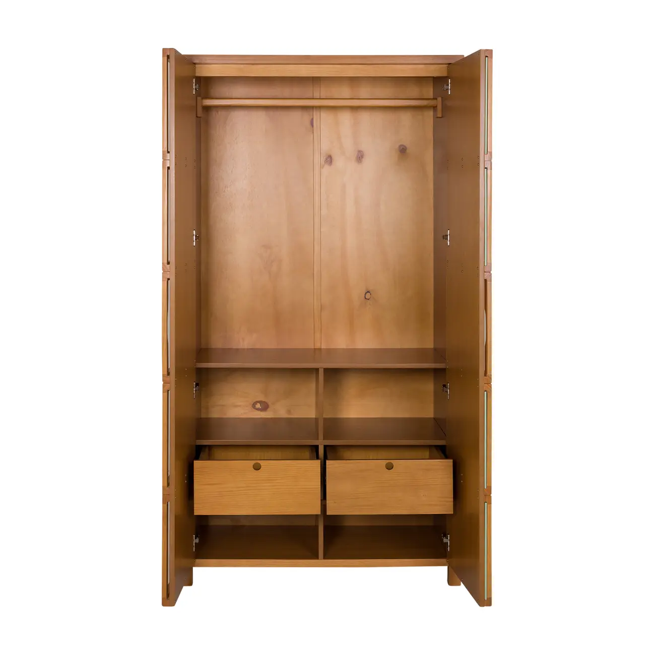 GUARDA-ROUPA 2 PORTAS ARTEIRICE - AMÊNDOA/SÁLVIA - Foto 4