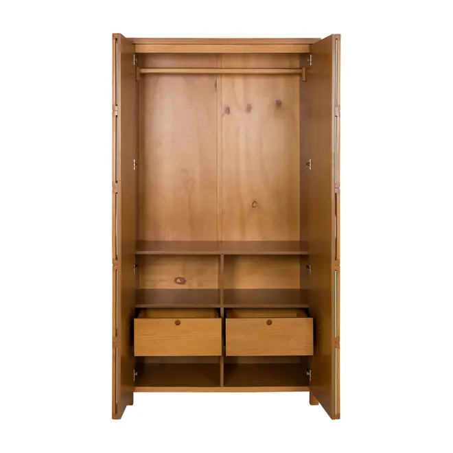 GUARDA-ROUPA 2 PORTAS ARTEIRICE - AMÊNDOA/SÁLVIA - Foto 4