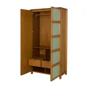 GUARDA-ROUPA 2 PORTAS ARTEIRICE - AMÊNDOA/SÁLVIA - Foto 5