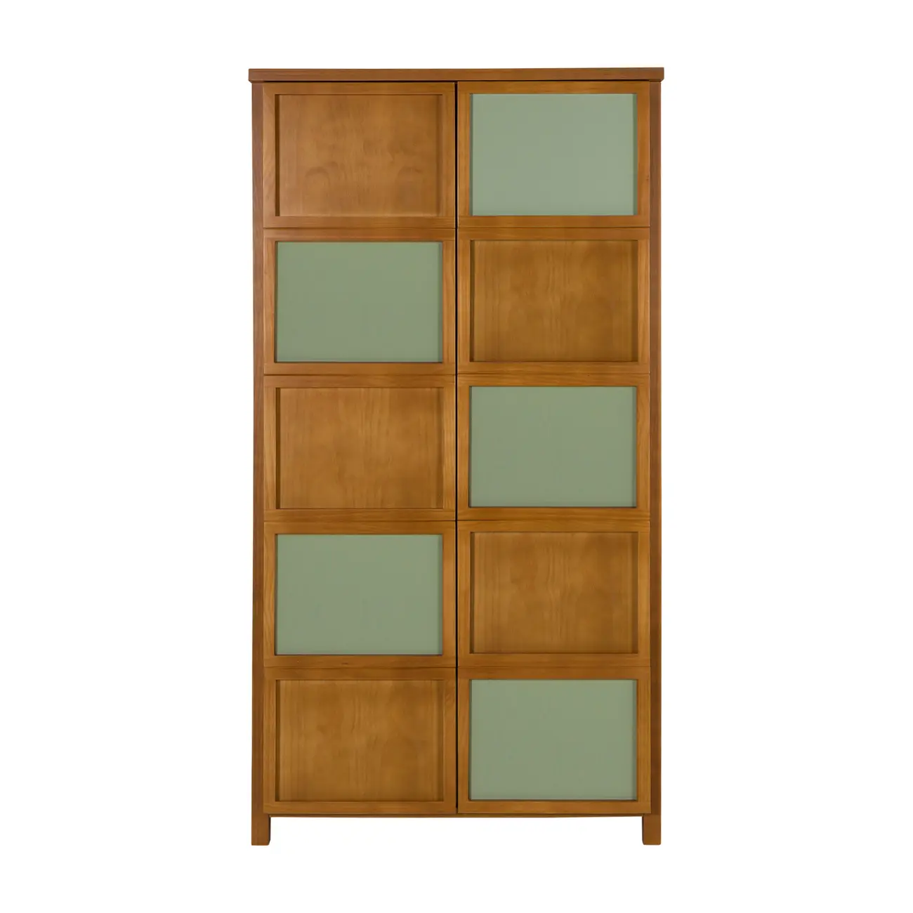 GUARDA-ROUPA 2 PORTAS ARTEIRICE - AMÊNDOA/SÁLVIA - Foto 6