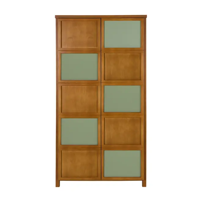 GUARDA-ROUPA 2 PORTAS ARTEIRICE - AMÊNDOA/SÁLVIA - Foto 6