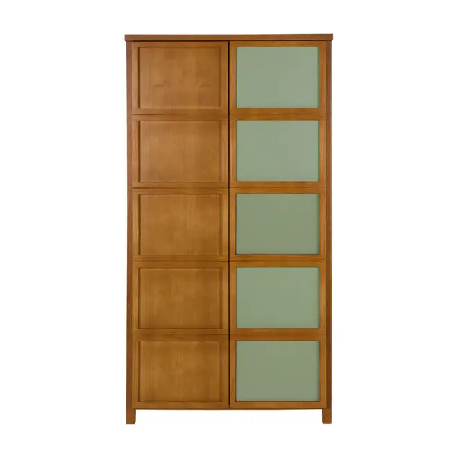 GUARDA-ROUPA 2 PORTAS ARTEIRICE - AMÊNDOA/SÁLVIA - Foto 7