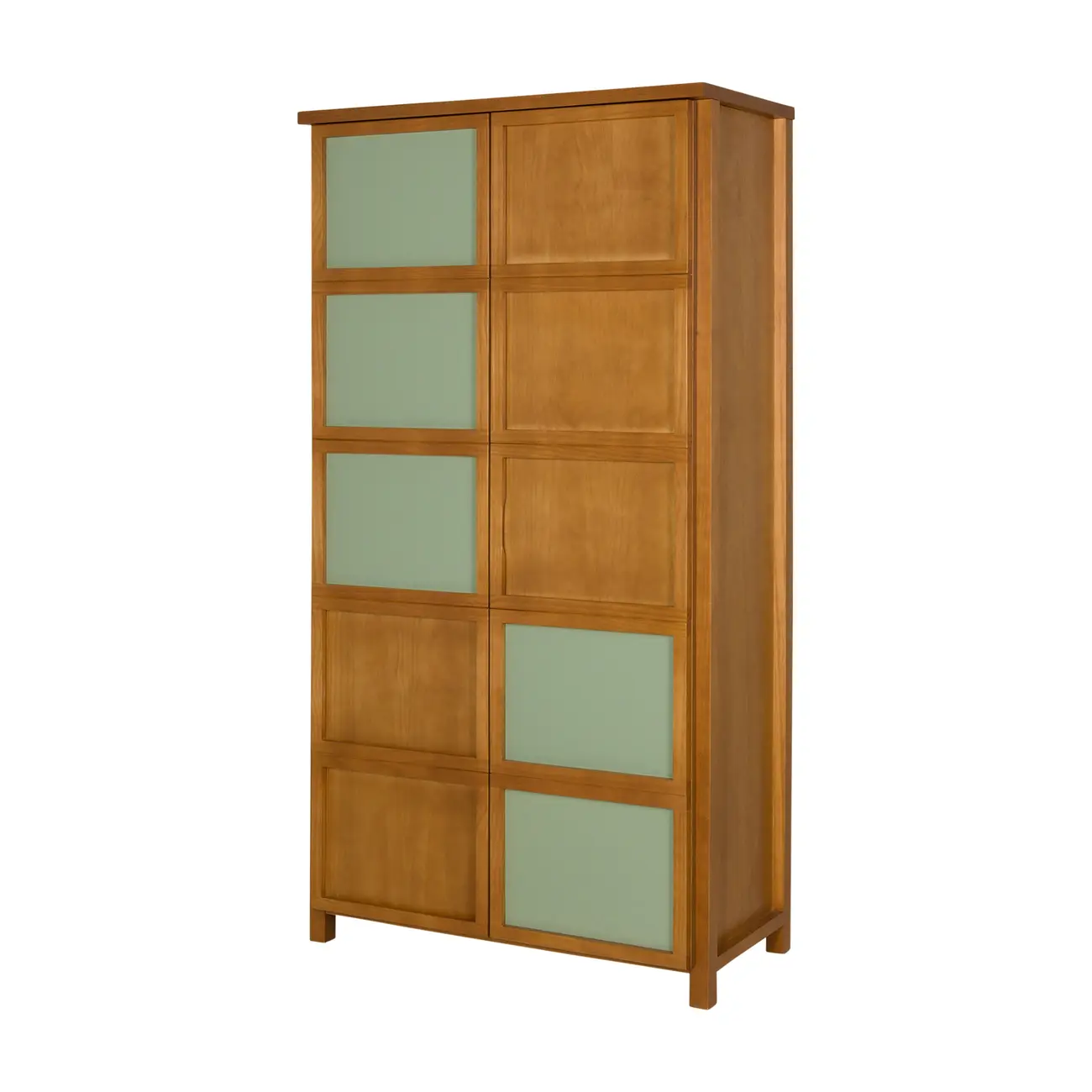 GUARDA-ROUPA 2 PORTAS ARTEIRICE - AMÊNDOA/SÁLVIA - Foto 8