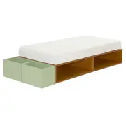 CAMA JÚNIOR/SOLTEIRO 78 CM ARTEIRICE - AMÊNDOA/SÁLVIA - Foto 1