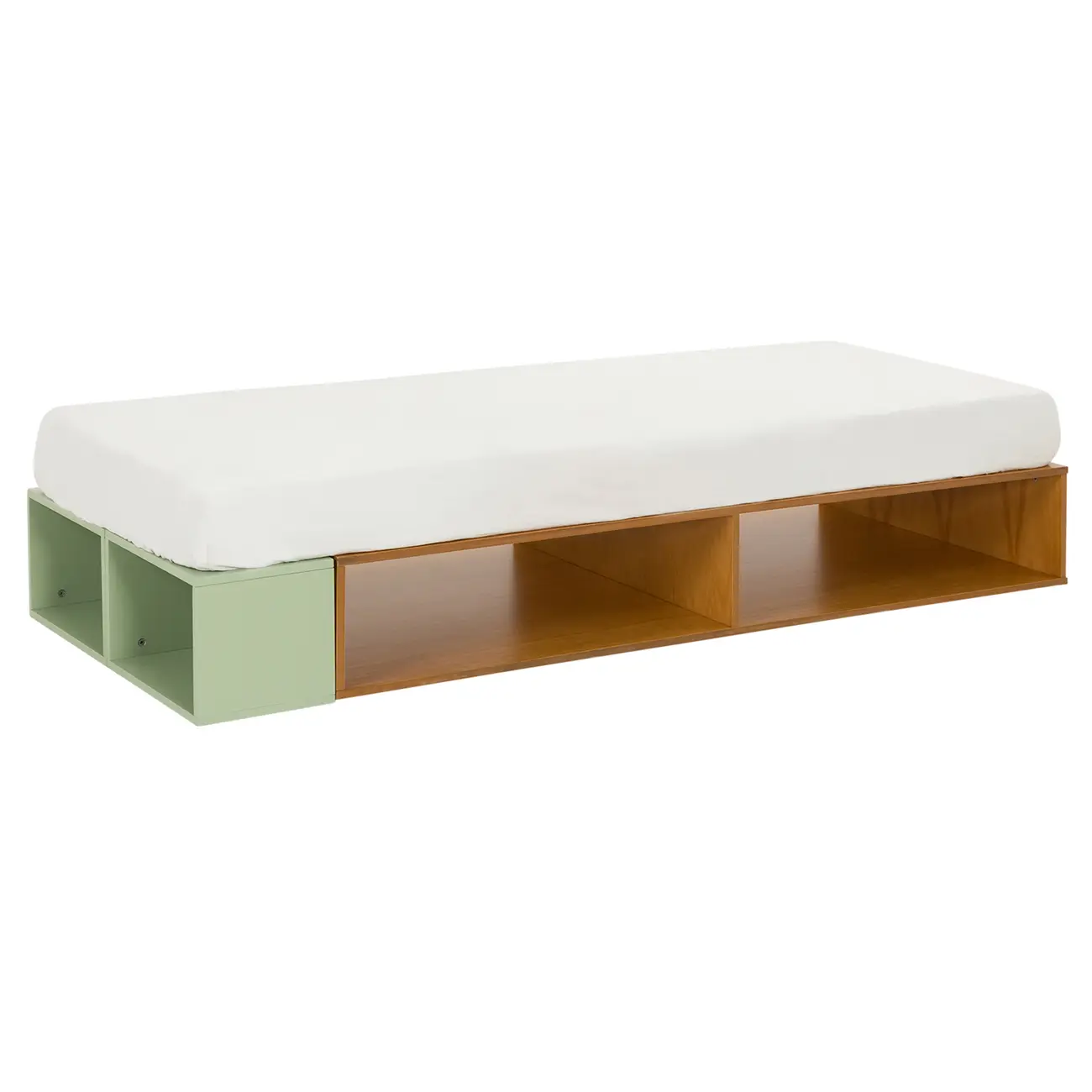 CAMA JÚNIOR/SOLTEIRO 78 CM ARTEIRICE - AMÊNDOA/SÁLVIA - Foto 2