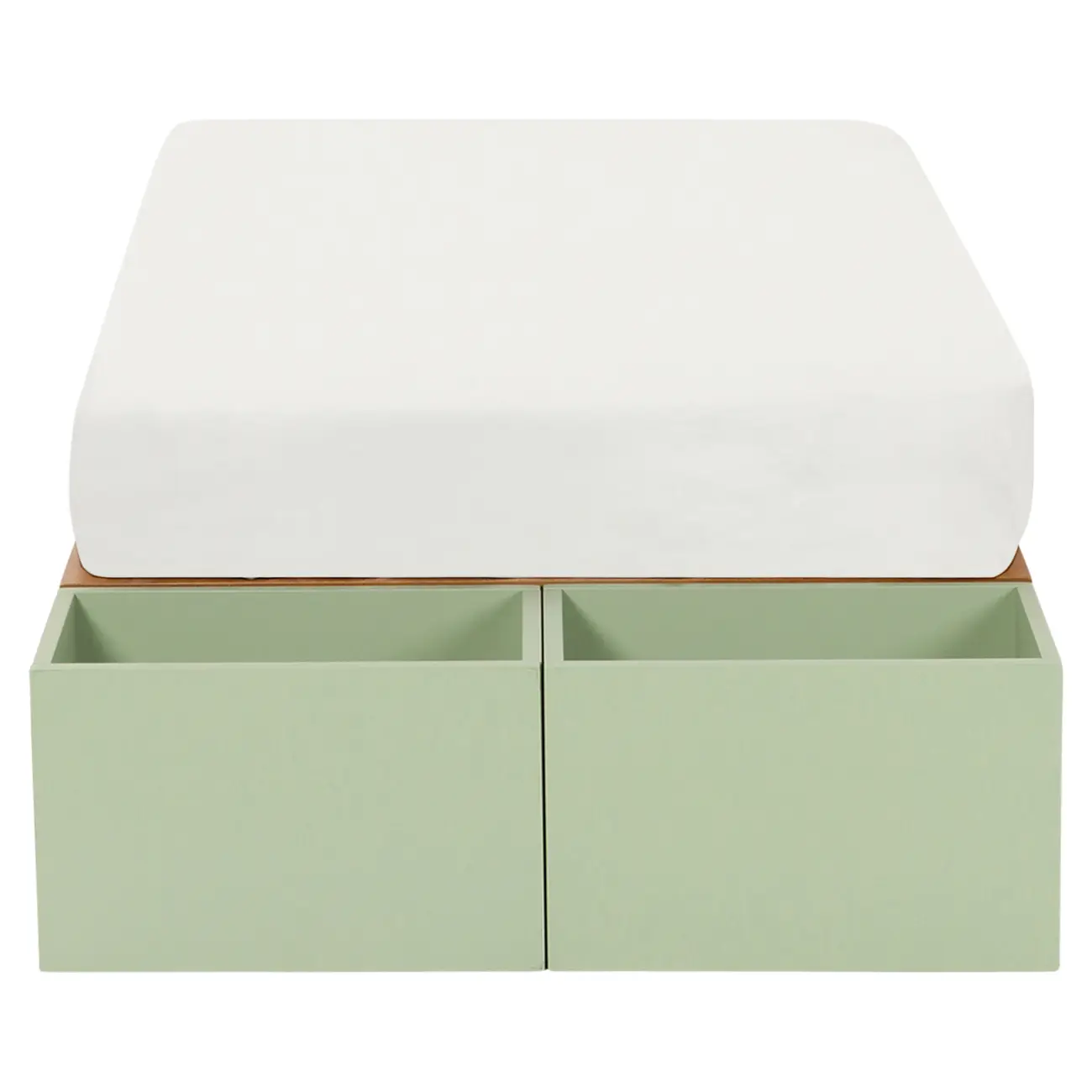 CAMA JÚNIOR/SOLTEIRO 78 CM ARTEIRICE - AMÊNDOA/SÁLVIA - Foto 3
