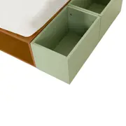 CAMA JÚNIOR/SOLTEIRO 78 CM ARTEIRICE - AMÊNDOA/SÁLVIA - Foto 7