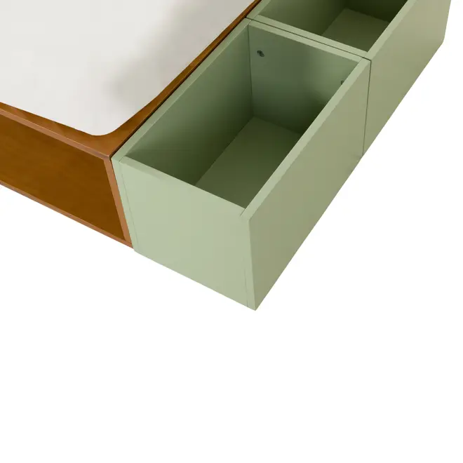 CAMA JÚNIOR/SOLTEIRO 78 CM ARTEIRICE - AMÊNDOA/SÁLVIA - Foto 7