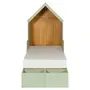 CAMA JÚNIOR/SOLTEIRO 78 CM COM CASINHA ARTEIRICE - AMÊNDOA/SÁLVIA - Foto 3