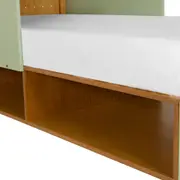 CAMA JÚNIOR/SOLTEIRO 78 CM COM CASINHA ARTEIRICE - AMÊNDOA/SÁLVIA - Foto 11