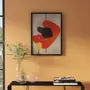 QUADRO 50 CMX 70 CM GOLGI I - PRETO/TERRACOTA - Foto 4