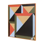 QUADRO 50 CM X 50 CM INTRIX I - TERRACOTA/MUSGO - Foto 2