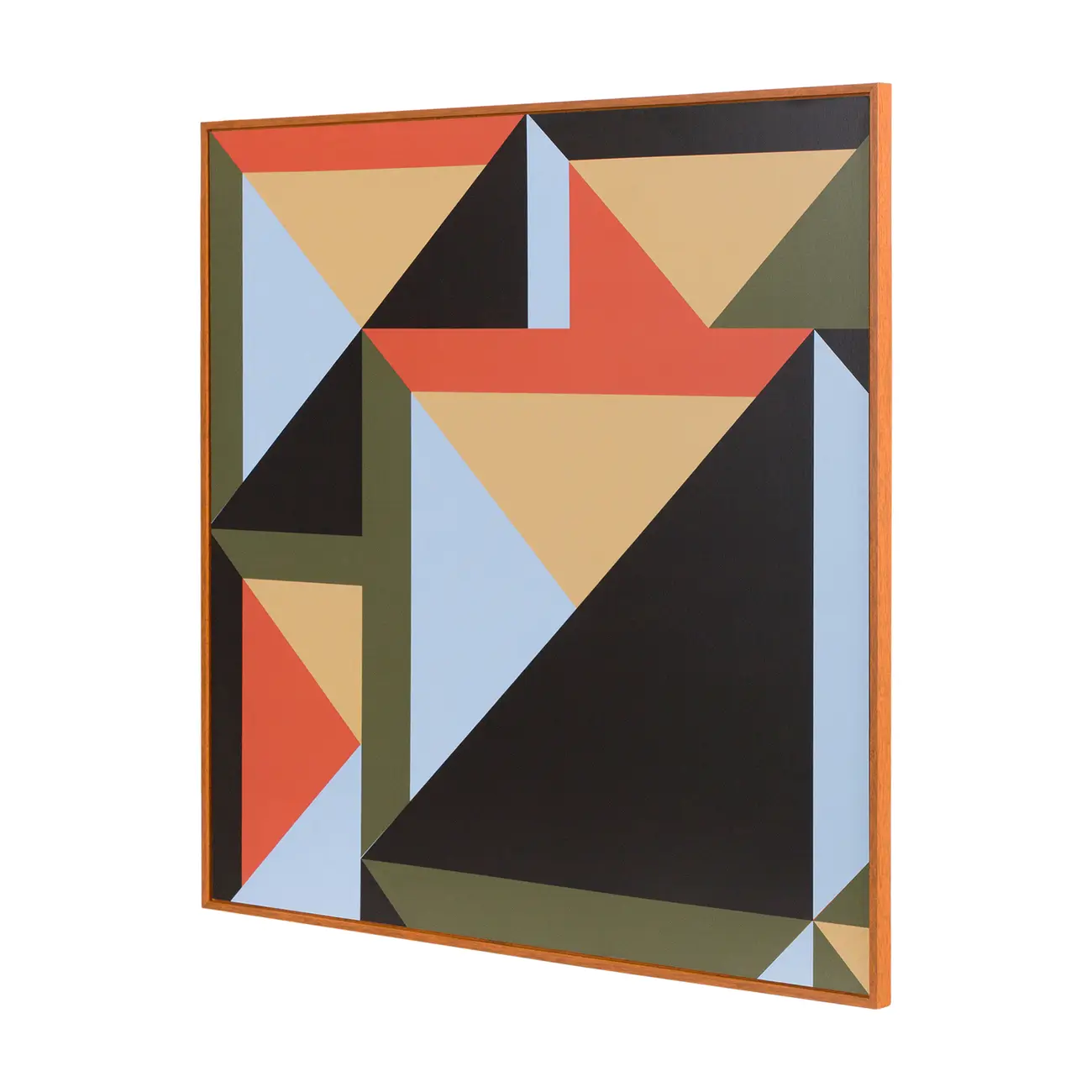 QUADRO 50 CM X 50 CM INTRIX I - TERRACOTA/MUSGO - Foto 2
