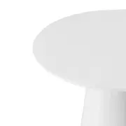 MESA LATERAL ALTA REDONDA 60 CM SUR - BRANCO BRILHANTE - Foto 2
