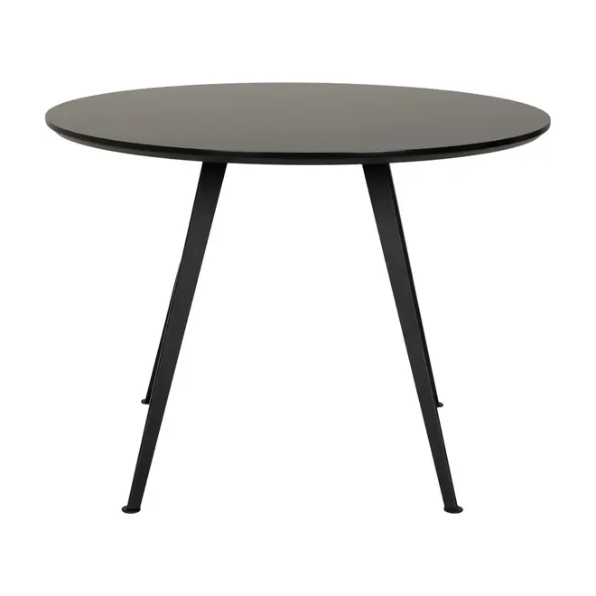 MESA DE JANTAR MESA REDONDA 1,06 M ASKIM - PRETO/PRETO - Foto 1