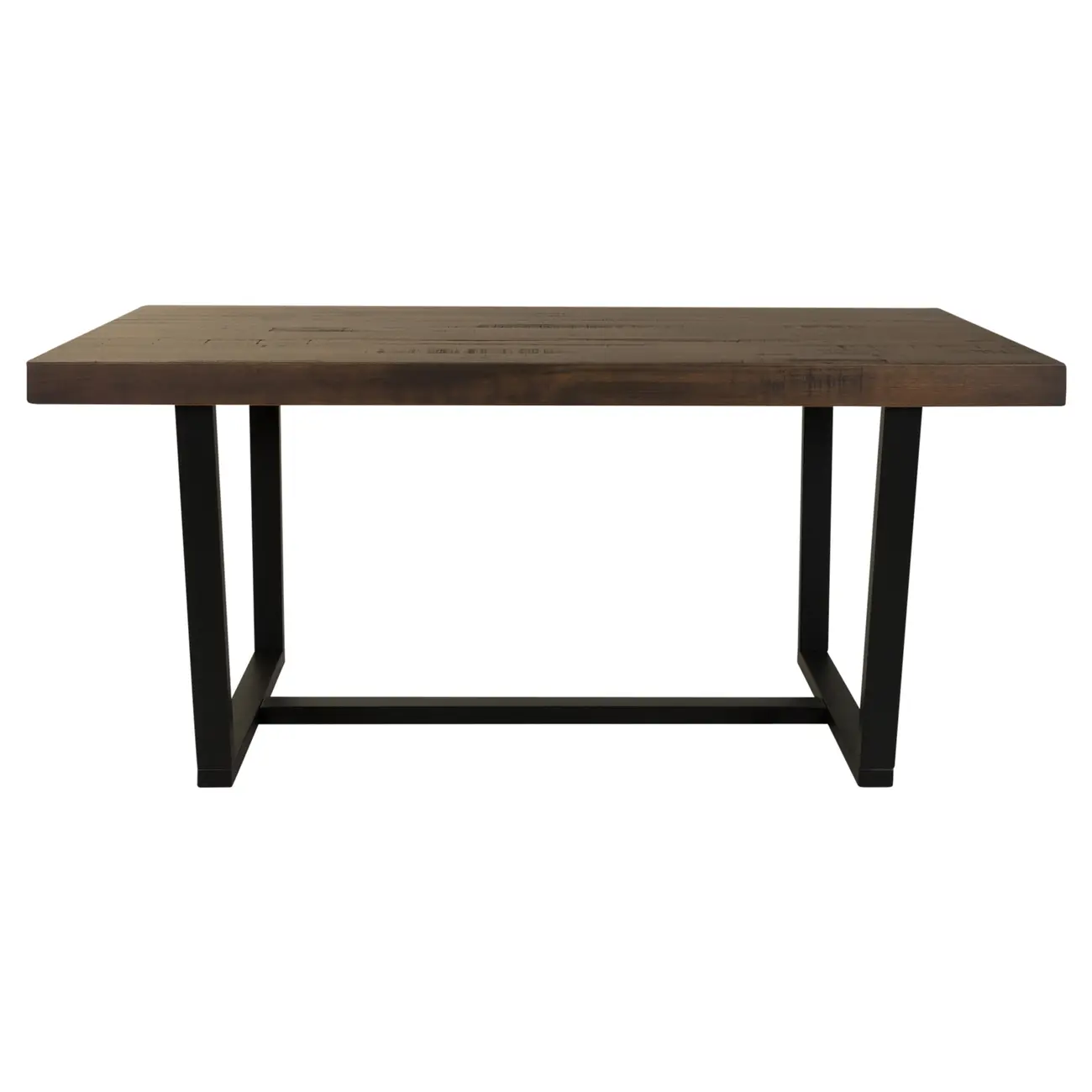 MESA DE JANTAR 1,68 M X 92 CM NIARA - PRETO/NOZES RÚSTICO - Foto 1
