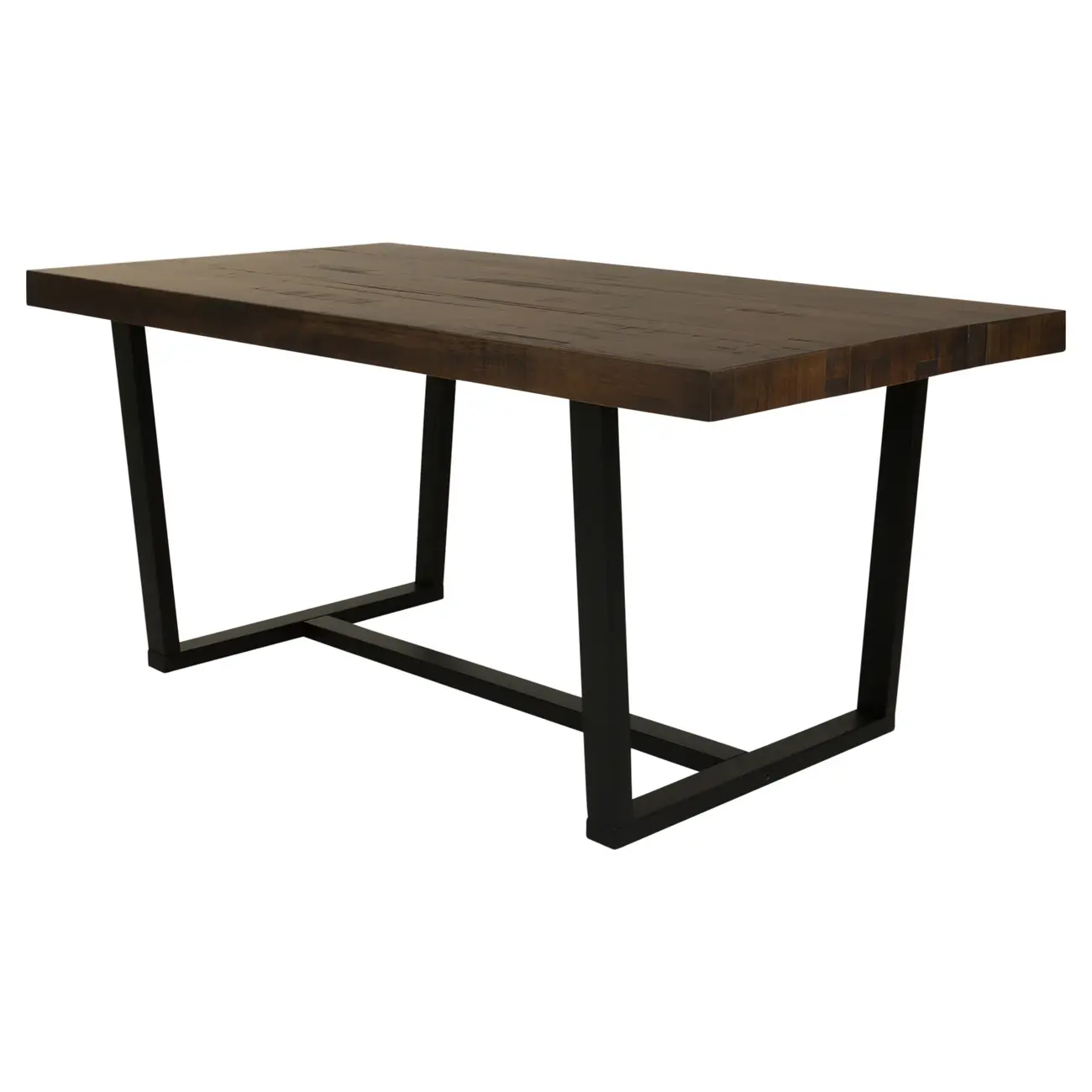 MESA DE JANTAR 1,68 M X 92 CM NIARA - PRETO/NOZES RÚSTICO - Foto 2