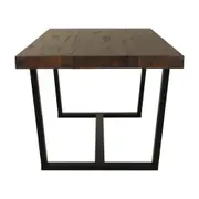MESA DE JANTAR 1,68 M X 92 CM NIARA - PRETO/NOZES RÚSTICO - Foto 3