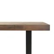 MESA DE JANTAR 1,68 M X 92 CM NIARA - PRETO/NOZES RÚSTICO - Foto 5