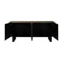 BUFFET 4 PORTAS 1,75 M X 40 CM NIARA - NOZES RÚSTICO/PRETO - Foto 4