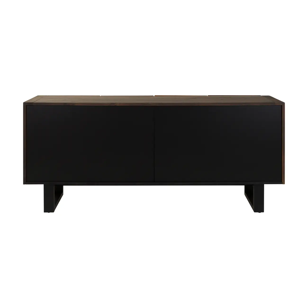 BUFFET 4 PORTAS 1,75 M X 40 CM NIARA - NOZES RÚSTICO/PRETO - Foto 6