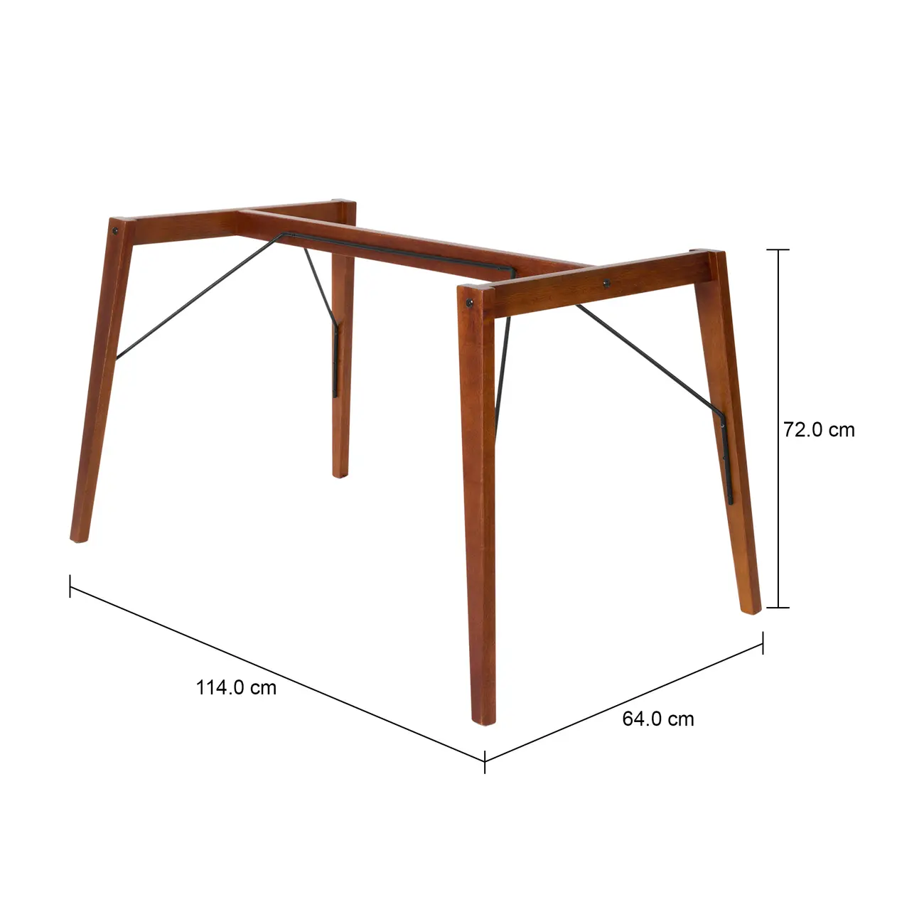 BASE DE MESA DE JANTAR 1,80 M X 95 CM OVNI - NOZES/PRETO - Foto 8