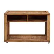 APARADOR 1,10 M X 45 CM CRATES - ENCERADO CASTANHO - Foto 1