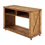 APARADOR 1,10 M X 45 CM CRATES - ENCERADO CASTANHO - Foto 2