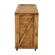 APARADOR 1,10 M X 45 CM CRATES - ENCERADO CASTANHO - Foto 3