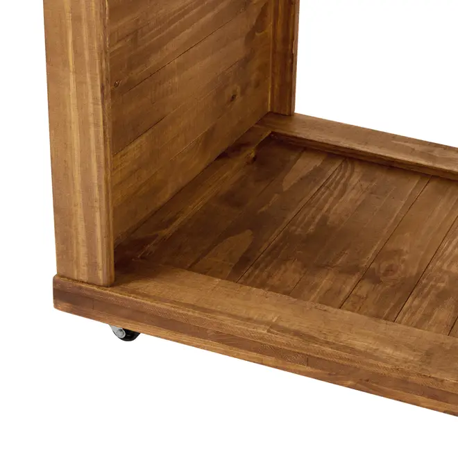 APARADOR 1,10 M X 45 CM CRATES - ENCERADO CASTANHO - Foto 6