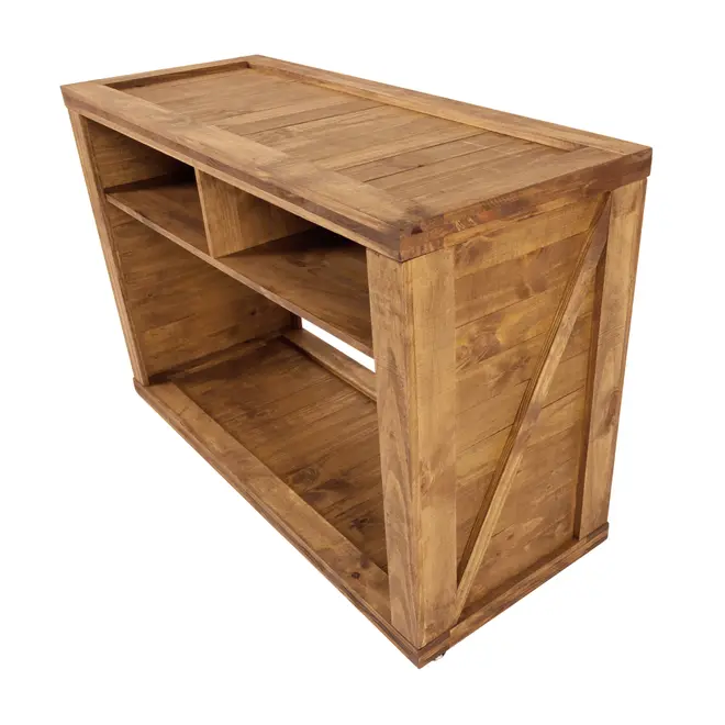 APARADOR 1,10 M X 45 CM CRATES - ENCERADO CASTANHO - Foto 8