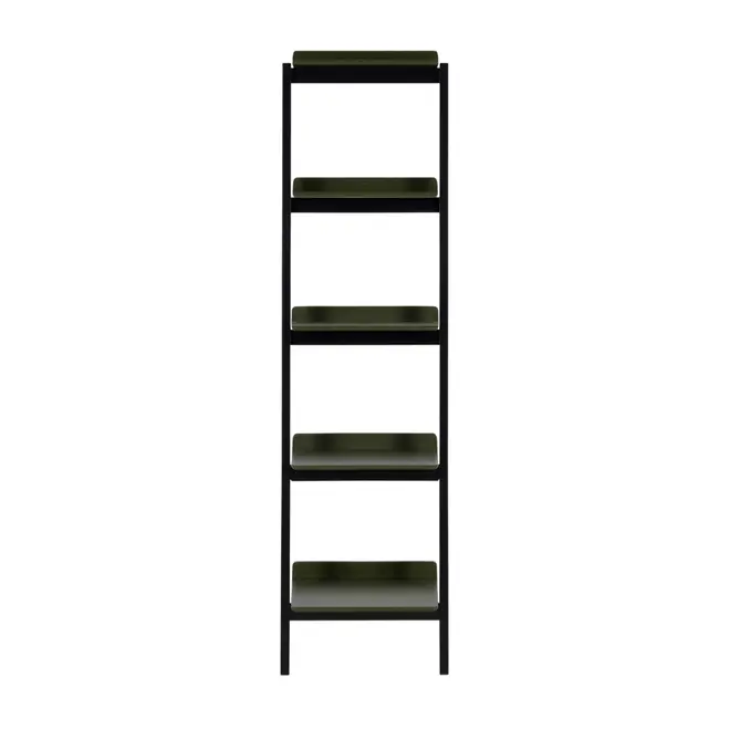 ESTANTE 48 CM X 1,85 M HANNA - PRETO/MUSGO - Foto 1